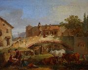 Jean-Baptiste marie pierre Village italien oil painting reproduction